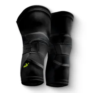 Storelli BodyShield Knee Guards, High-Impact Protection, Sweat-Wicking, UV-Resistant Athletic Knee Protection Pads for Soccer & Heavy-Duty Sports, Black, Medium