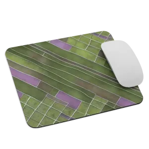 Stylish Purple Bands Mouse Pad for Cozy Workspaces