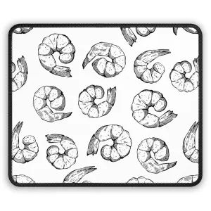 Stylish Shrimp Pattern Gaming Mouse Pad - Unique Desk Decor for Gamers
