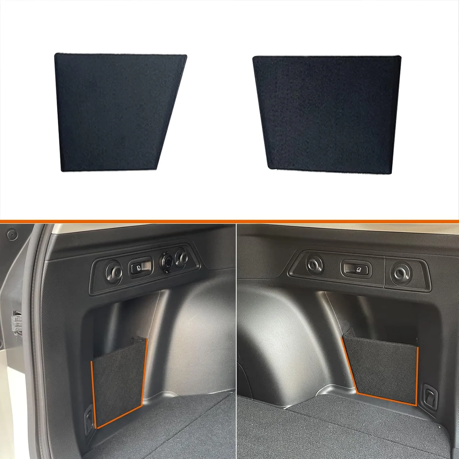Subaru Forester Trunk Organizer, Trunk Storage Fiberboard Panel, 2pcs (Driver's side Passenger's side, Multi-color)