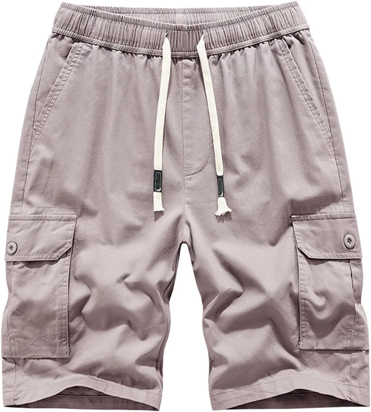 Summer Cargo Shorts for Men Lightweight Quick Dry Multi Pocket Outdoor Casual Elastic Waist Lounge Shorts