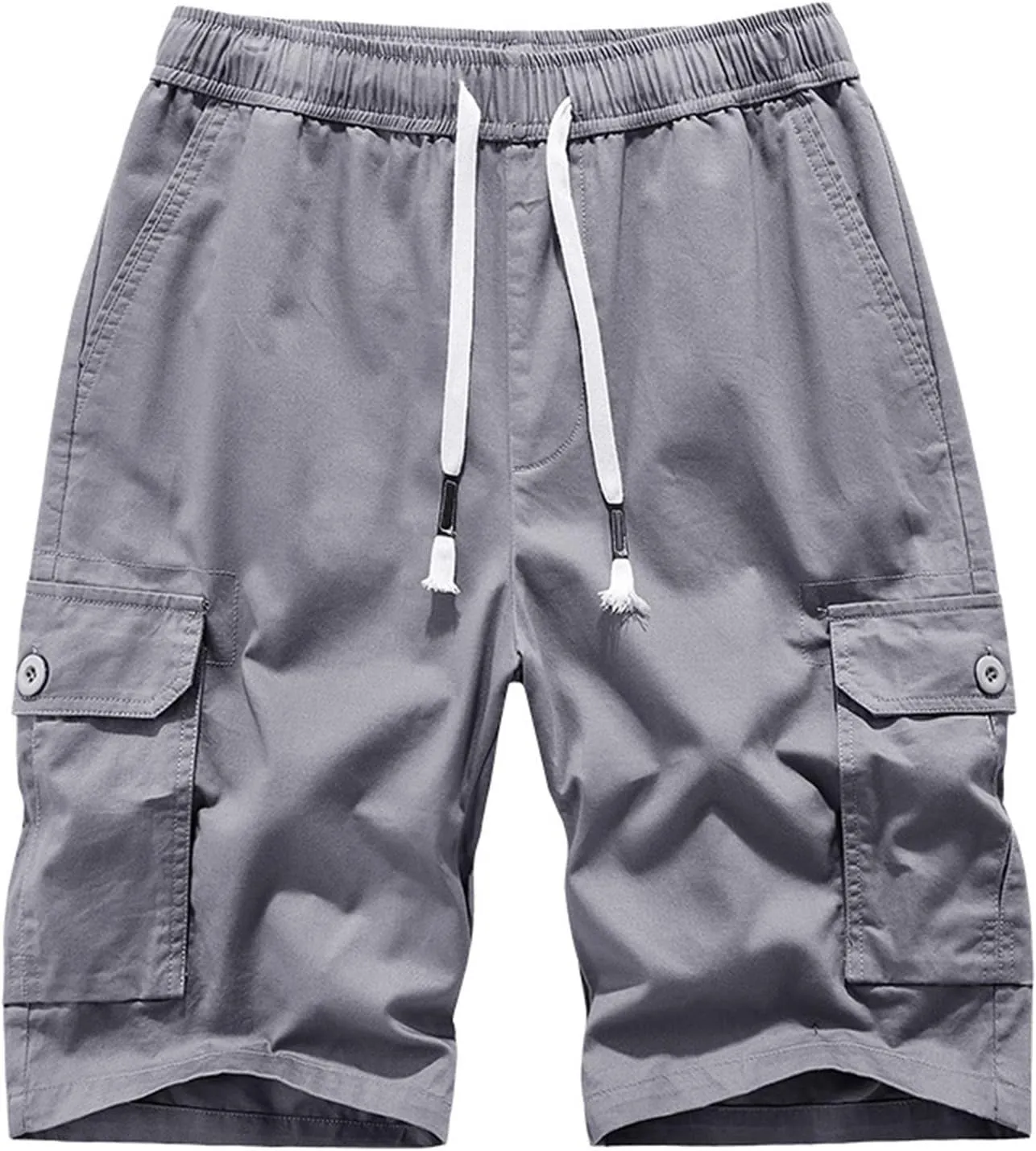 Summer Cargo Shorts for Men Lightweight Quick Dry Multi Pocket Outdoor Casual Elastic Waist Lounge Shorts