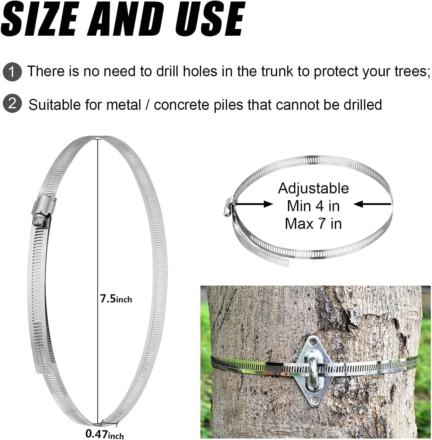 Sun Shade Sail Hardware Kit 6 inch with 4pcs 4 * 12ft Cable Wire Rope 304 Stainless Steel for Patio, Garden Triangle Rectangle and Square Sun Shade Sails Installation 59 pcs