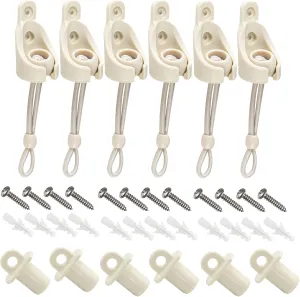 Sunshade Replacement Accessories, Bungee Jumping kit and Cover end 3 Sets, Suitable for Coolaroo External Roller Blinds and Cordless Roller Blinds (Beige)