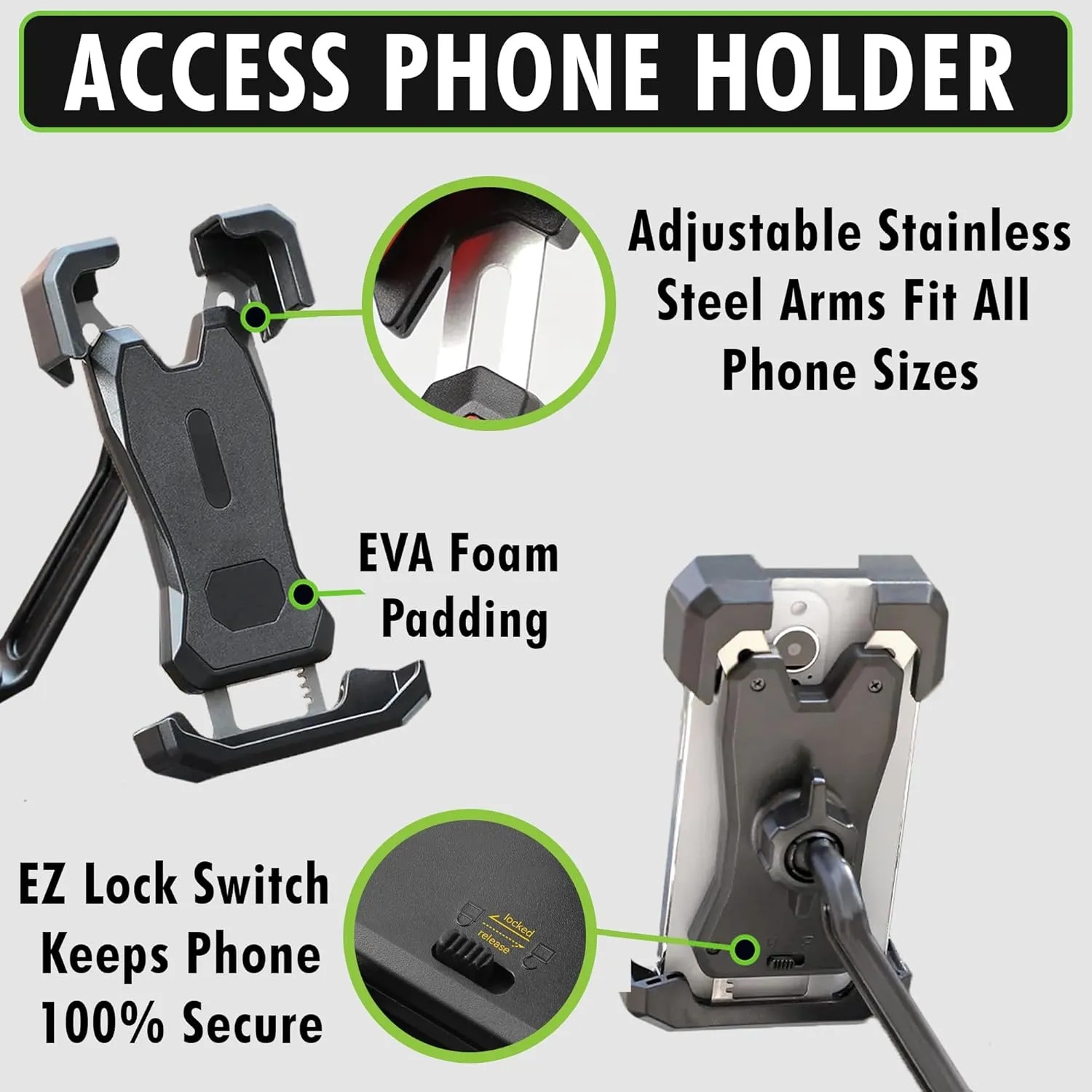 SUP Angler Lite Universal Paddle Board Mount with Paddle Board Fishing Rod Holders, Phone Holders, Cup Holders; Paddle Board Accessories
