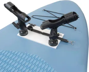 SUP Angler Lite Universal Paddle Board Mount with Paddle Board Fishing Rod Holders, Phone Holders, Cup Holders; Paddle Board Accessories