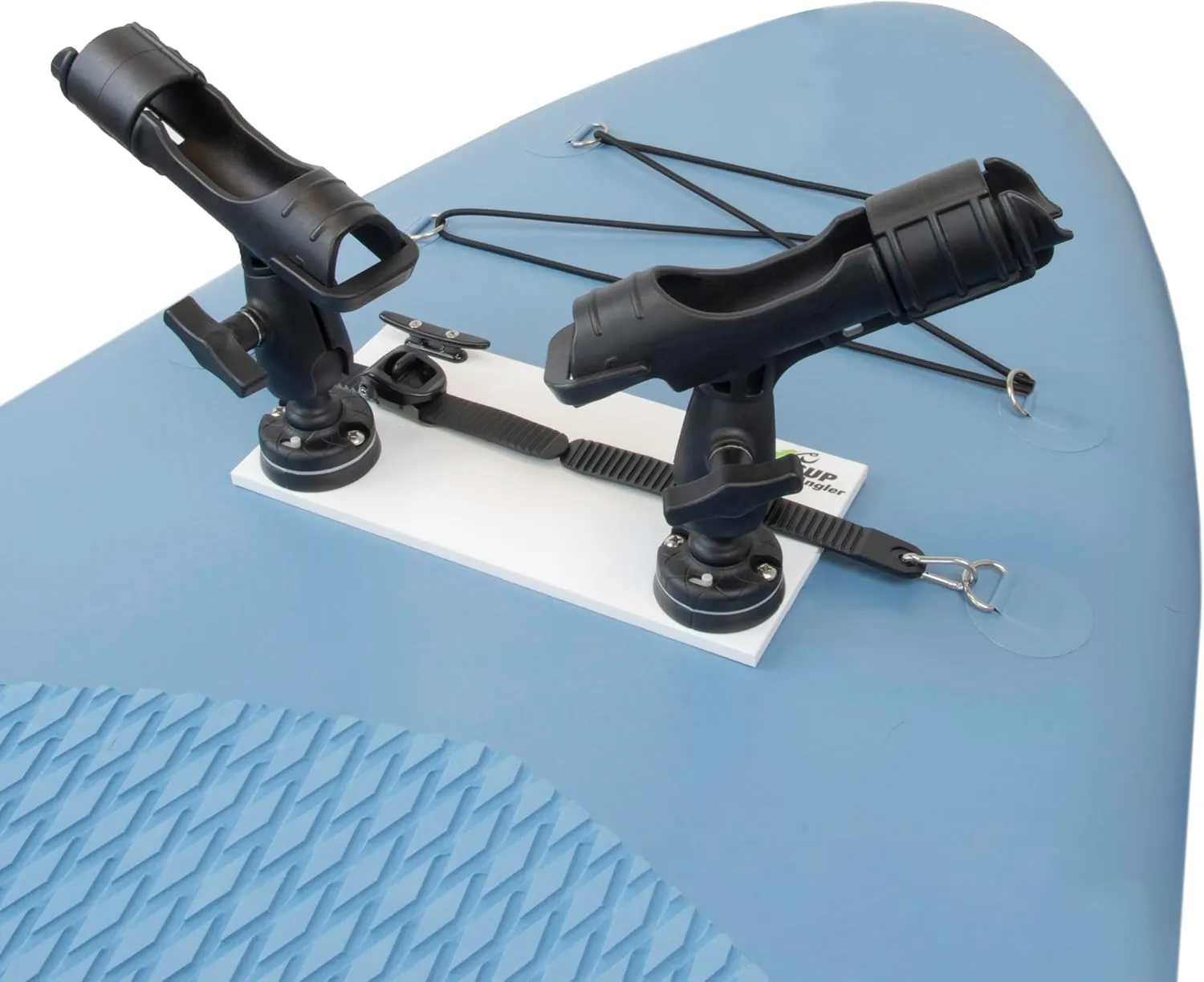 SUP Angler Lite Universal Paddle Board Mount with Paddle Board Fishing Rod Holders, Phone Holders, Cup Holders; Paddle Board Accessories
