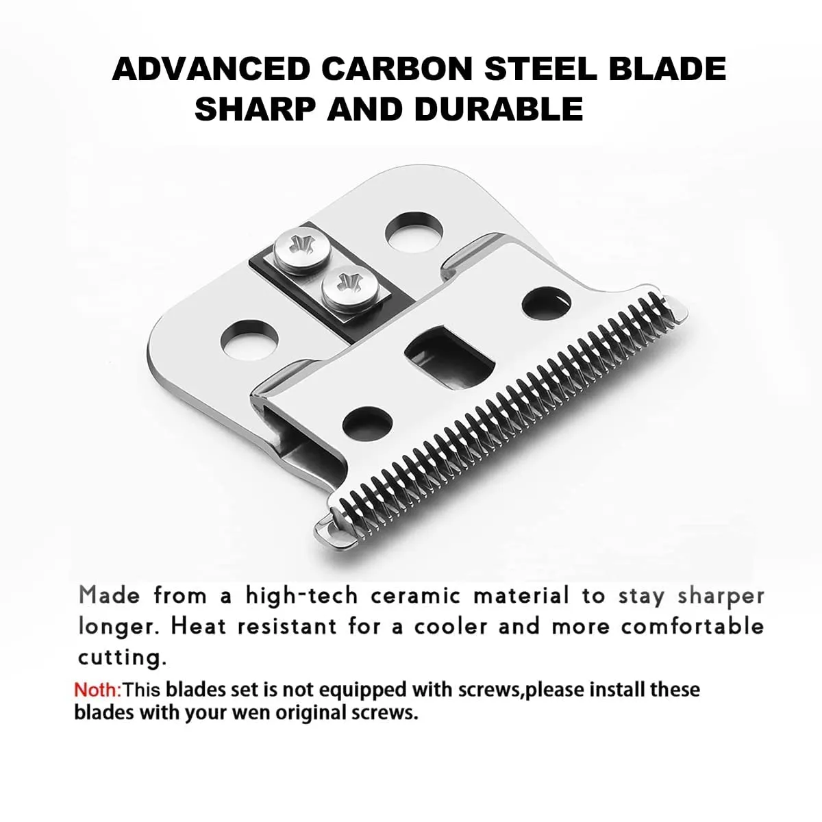 T Outliners Blades Compatible with Andis T Outliners Trimmer, Gtx Trimmer, T Outliners Replacement Blade (sliver steel T blade   sliver steel blade),4 PACK