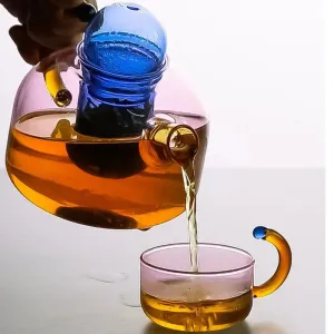 Taavita - Stylish Glass Tea Set with Heat-Resistant Kettle and Mug