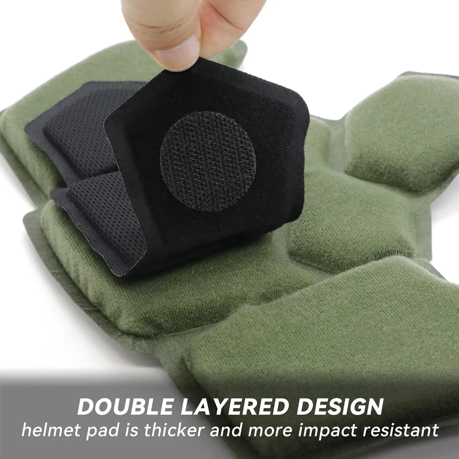 Tactical Airsoft Helmet Pads Internal Memory Foam Foam Protective Cushion Buffer Pad Protection Mat Accessories Liner System for Fast MT MICH IBH AF ACH Helmet