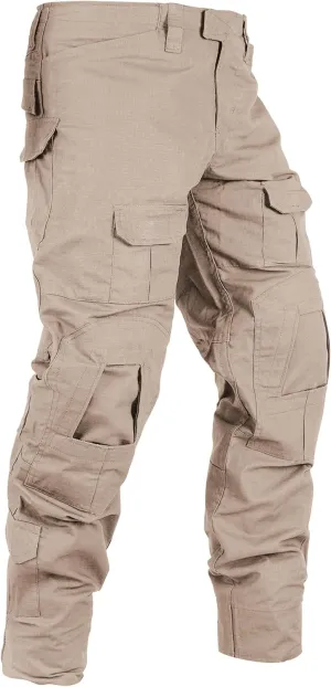 Tactical Camo Cargo Pants for Men - Outdoor Hiking Ripstop Work Pants With Multi Pockets - No Belt, No Kneepad