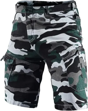 Tactical Cargo Cotton Work Shorts for Men Outdoor Casual Hiking Fishing Hunting Shorts with Multi Pockets