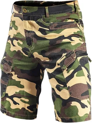 Tactical Cargo Cotton Work Shorts for Men Outdoor Casual Hiking Fishing Hunting Shorts with Multi Pockets