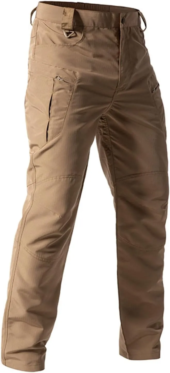 Tactical Cargo Pants for Men Water Resistant Quick Dry Hiking Pants Slim Fit Ripstop Waterproof Trousers with Pockets