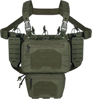 Tactical Chest Mini Rig 1000D Quick Release Multifunctional Tactical Vest Outdoor with Multi-Pockets