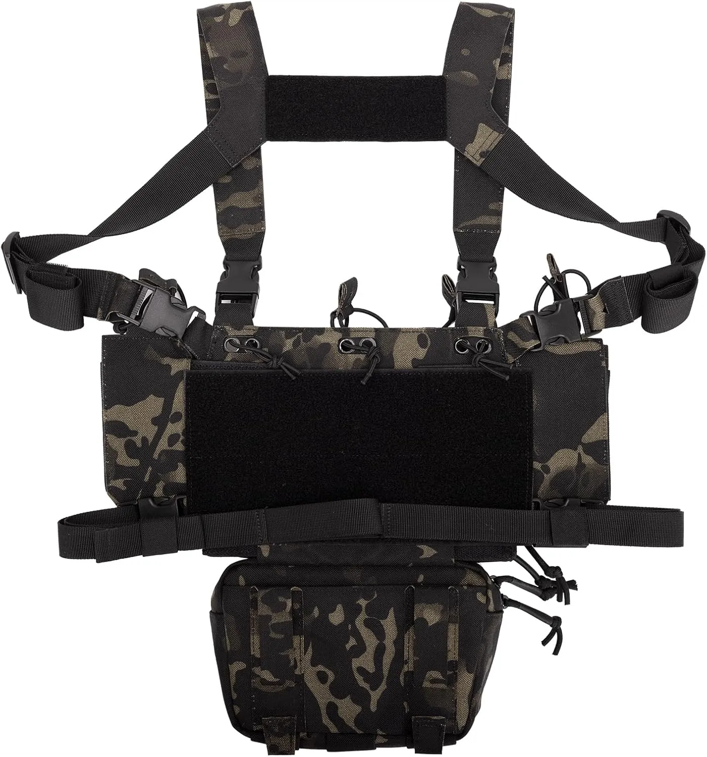 Tactical Chest Mini Rig 1000D Quick Release Multifunctional Tactical Vest Outdoor with Multi-Pockets
