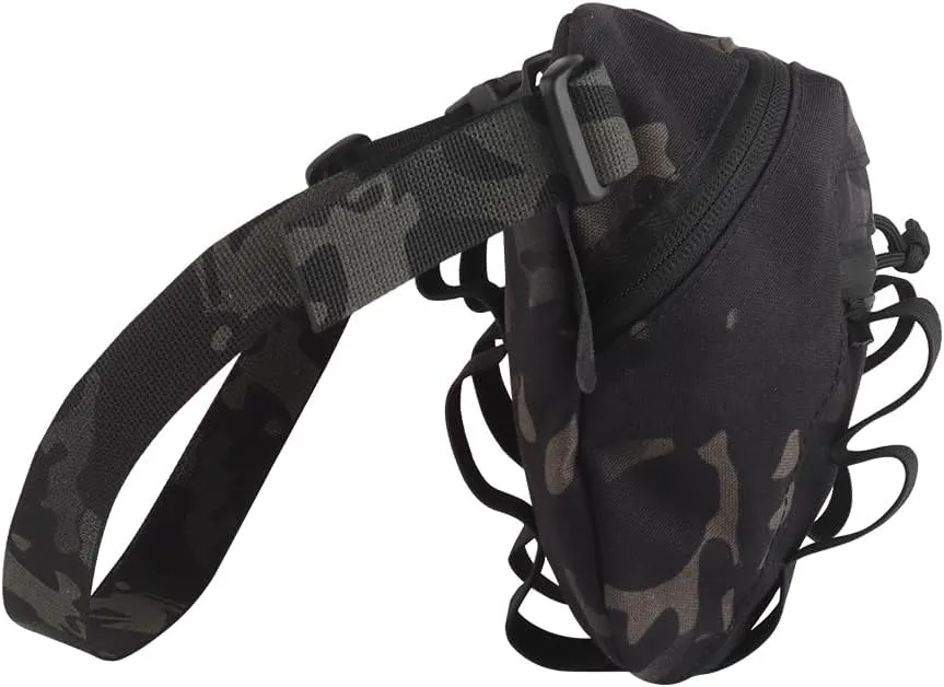 Tactical Drop Pouch Fanny Pack,Utility EDC Large Multi-Purpose Waist Bags for Tactial Vest Chest Rig