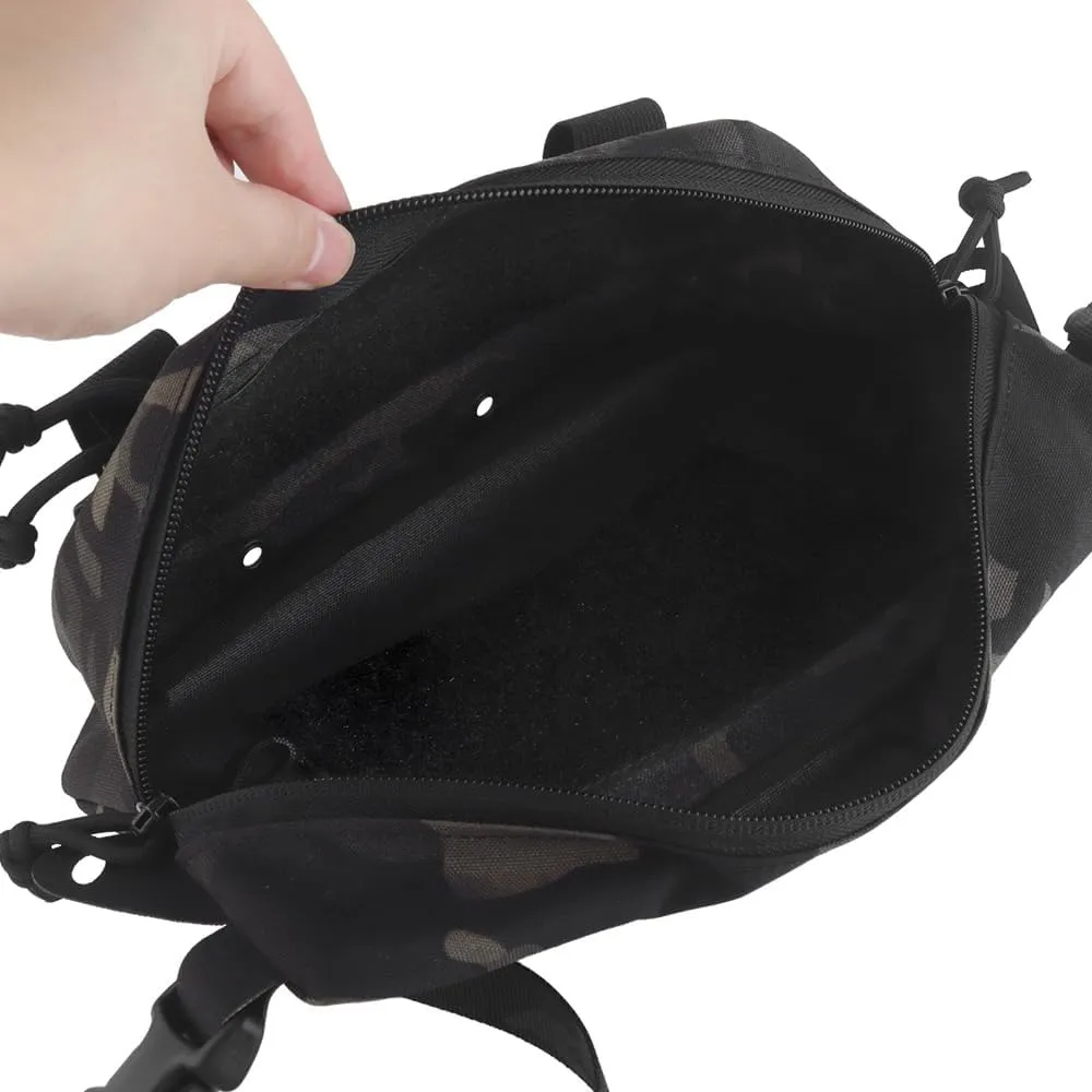 Tactical Drop Pouch Fanny Pack,Utility EDC Large Multi-Purpose Waist Bags for Tactial Vest Chest Rig