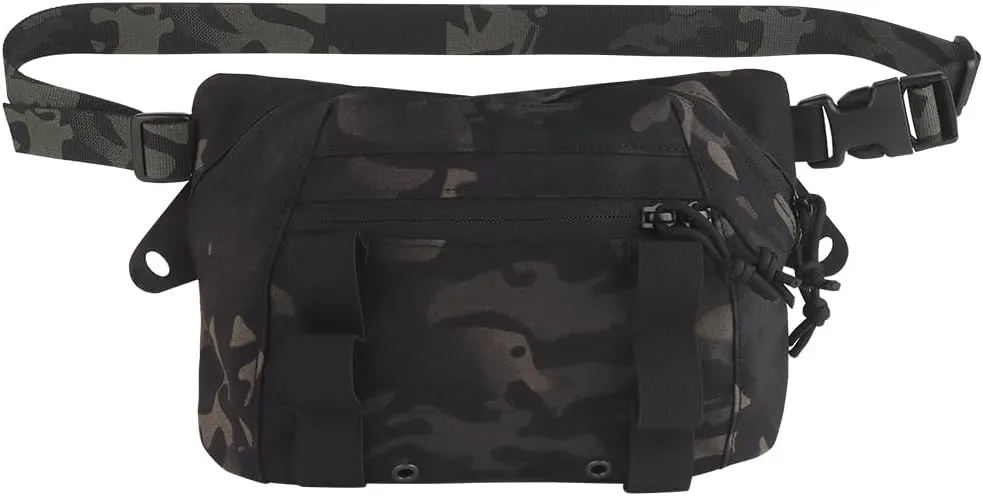 Tactical Drop Pouch Fanny Pack,Utility EDC Large Multi-Purpose Waist Bags for Tactial Vest Chest Rig