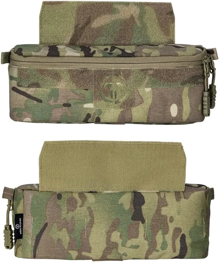 Tactical Dump Drop Pouch Admin Pouch Utility Tool Organizer Pouch camo for JPC CPC AVS Vest Airsoft Paintball (Bag Only) 500D Nylon
