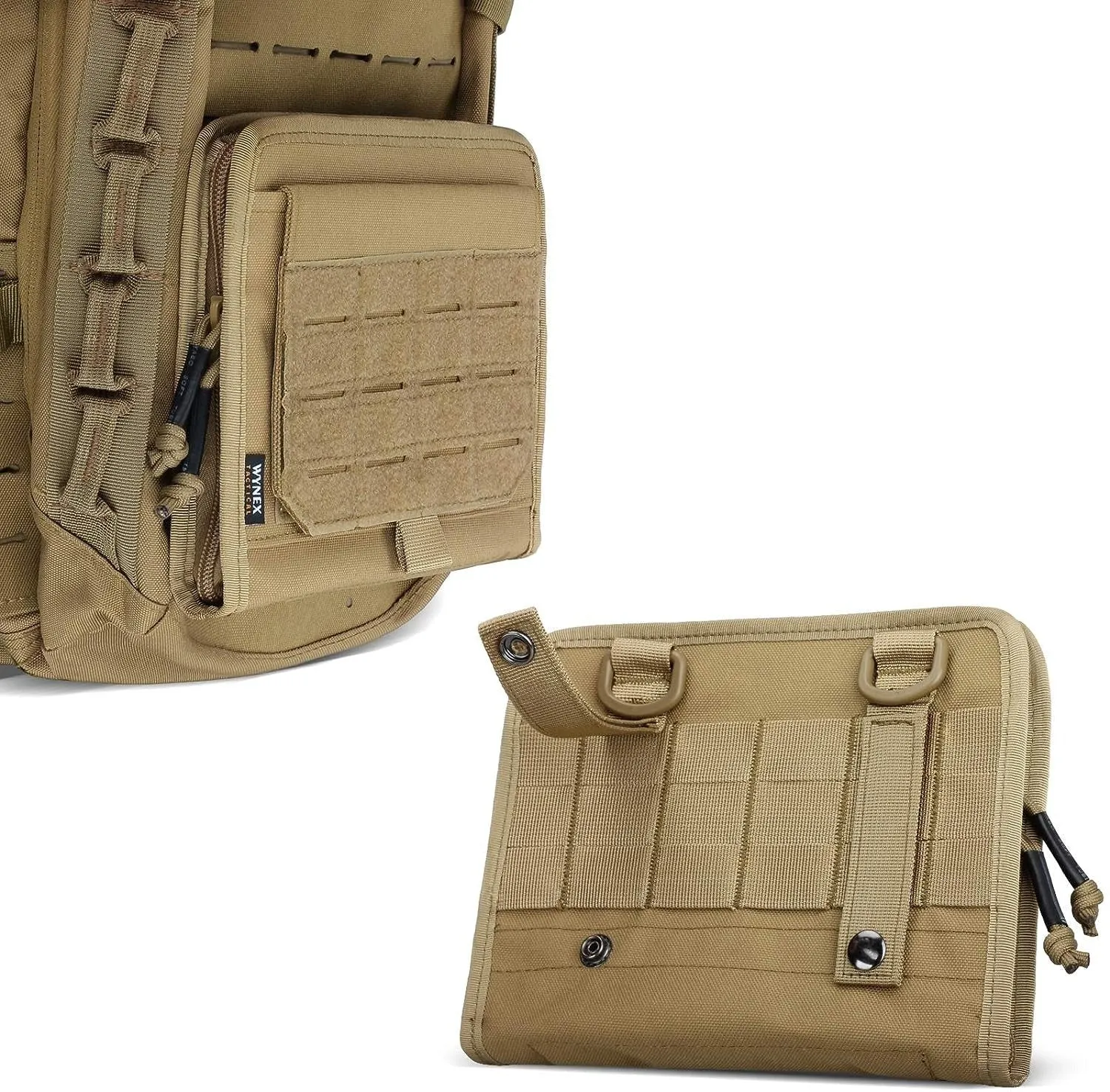 Tactical Folding Pouch, Molle Tool Bag of Laser-Cut Design
