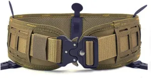 Tactical Waist Belt Set Slim Battle Belt & Inner Belt Laser Cut Girdle