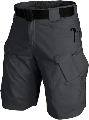 Tactical Work Shorts for Men Outdoor Casual Military Combat Hiking Cargo Shorts with Multi-Pocket (No Belt)