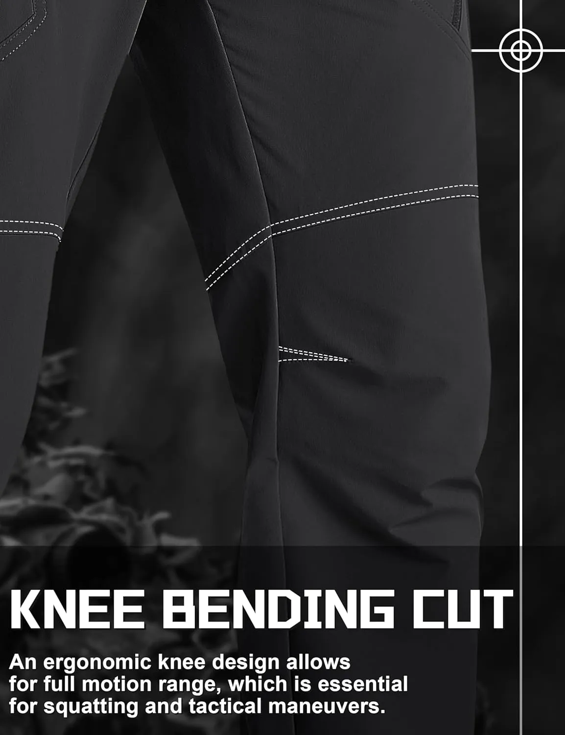 TACVASEN Men's Cargo Work Pants Construction Tactical Water Resistant Lightweight Outdoor Hiking Pants with 9 Pockets