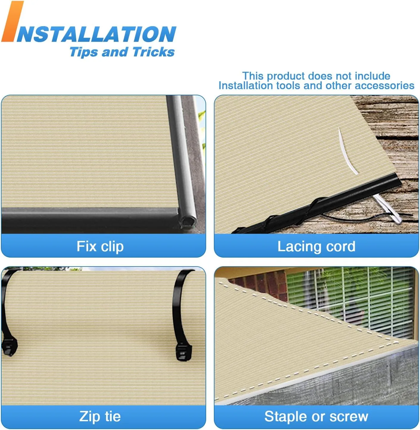 TANG Sunshades Depot 8'x25' Shade Cloth 180 GSM HDPE Beige Fabric Roll Up to 95% Blockage U*V Mesh Net for Outdoor Backyard Garden Plant Barn Greenhouse