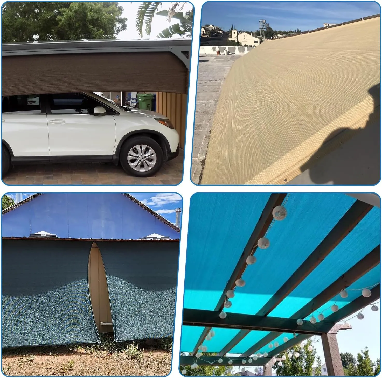 TANG Sunshades Depot 8'x25' Shade Cloth 180 GSM HDPE Beige Fabric Roll Up to 95% Blockage U*V Mesh Net for Outdoor Backyard Garden Plant Barn Greenhouse