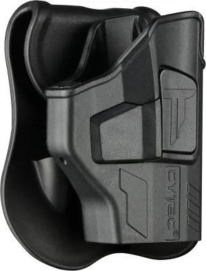 Taurus GX4 Holster, OWB Holster for Taurus GX4 9mm Luger Micro-Compact - Adjustable Tension & Cant | Index Finger Released | Autolock | Outside Waistband Carry | Matte Finish - Right Handed