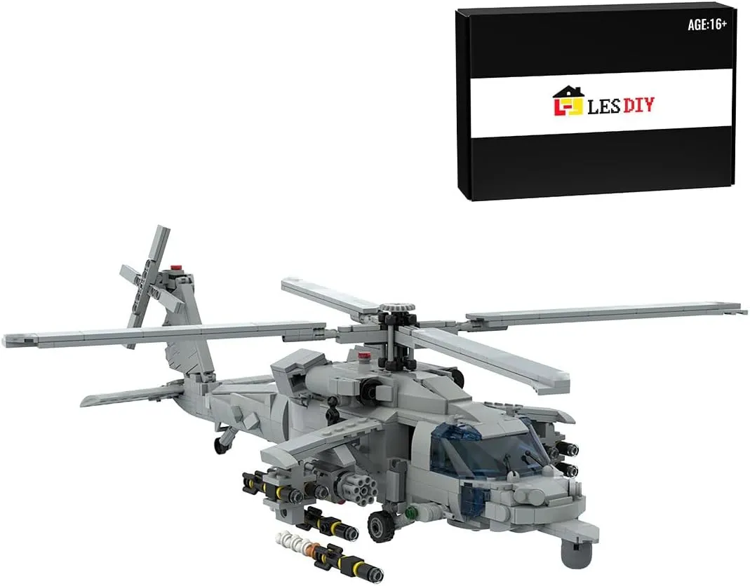 Technic MH-60S Seahawk Helicopter Building Kit, Military Series Building Blocks Set (1151PCS)