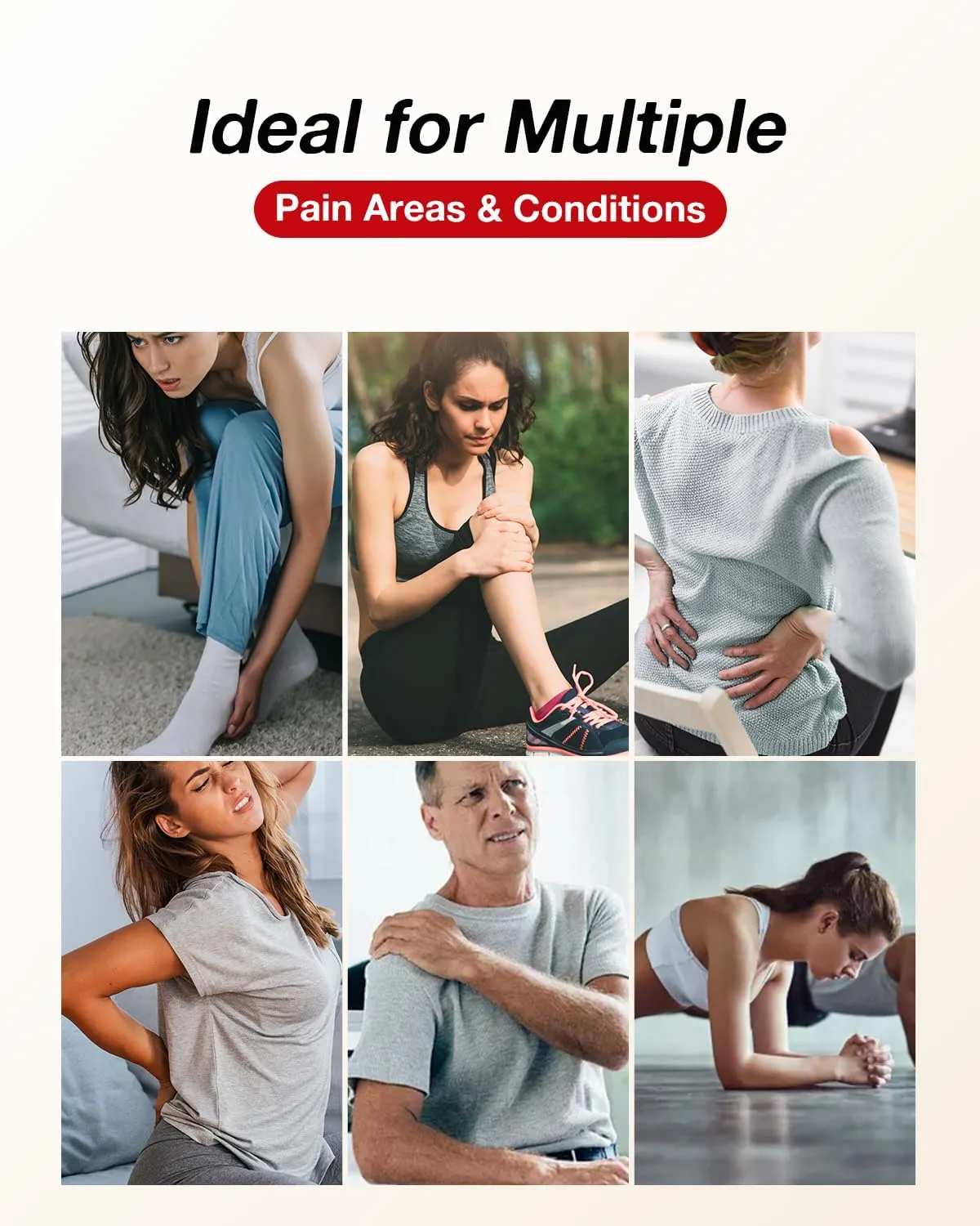 TENS Unit Muscle Stimulator for Pain Relief Therapy–Dual Channel 24 Modes TENS Machine&EMS Muscle Stimulator,Upgraded Large Screen Portable Muscle Stimulator for Back,Shoulder,& Neck Pain with 10 Pads