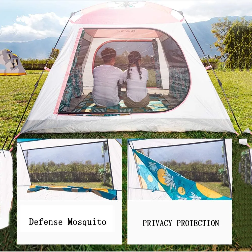 Tent Automatic Instant pop up Camping Tent Beach Tent Large 3 4 Person Protection Family Tent Outdoor Camping Hiking Family Beach Blue,Tents