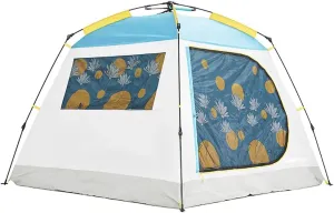 Tent Automatic Instant pop up Camping Tent Beach Tent Large 3 4 Person Protection Family Tent Outdoor Camping Hiking Family Beach Blue,Tents