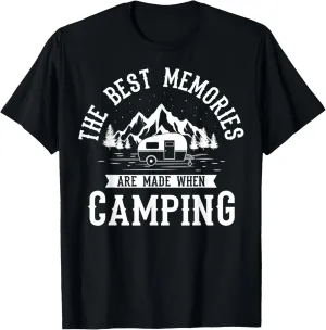 Tent Camping Camper Campsite Outdoor Lovers Stargazing T-Shirt
