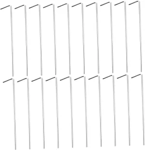 Tent Pegs for Hiking 20pcs Ground Nail Stakes High Wind Resistance Suitable for Tent Tarp Canopy Replacement for Broken Spikes