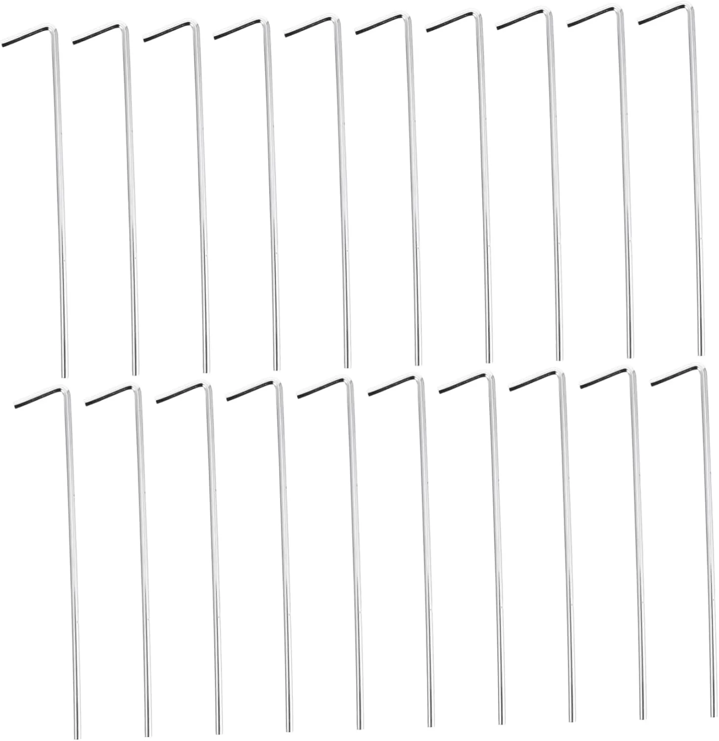Tent Pegs for Hiking 20pcs Ground Nail Stakes High Wind Resistance Suitable for Tent Tarp Canopy Replacement for Broken Spikes