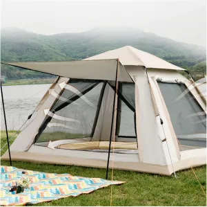 Tents 4 People, Frame Tent Practical Advanced Teepee Tents for Camping for Family Camping,Hiking Party