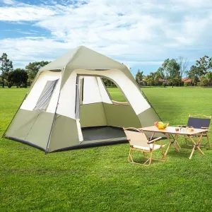 Tents 6 Person Easy Setup,Family Camping Tent,Tent for Camping, 6-Person Camping Tent, Tent for Outdoor, Easy Set Up Tent with Rainfly 120" L x 107.8" W x 65.9" H