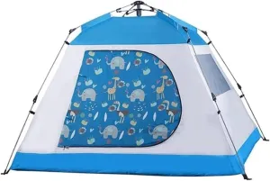 Tents for Camping Beach Tents 3-4 People Family Tent, Automatic Quick-Opening Camping Tent, Rainproof Sunscreen Beach Tents Outdoor Tent Family Tents for Camping Hiking Traveling