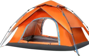 Tents For Camping Beach Tents Tent Outdoor Automatic Quick Open Tent Camping Supplies Camping Tent Home Self-driving Family Tents For Camping Hiking Traveling ( Color : Orange , Size : 200*230*140cm )