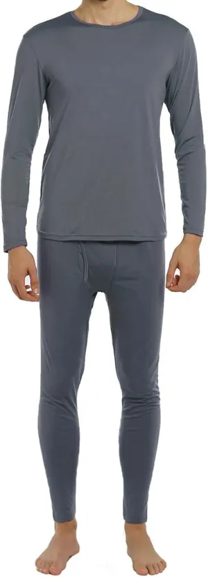 Thermal Underwear for Men Fleece Lined Long Johns Thermals Top and Bottom Set Base Layer for Cold Weather