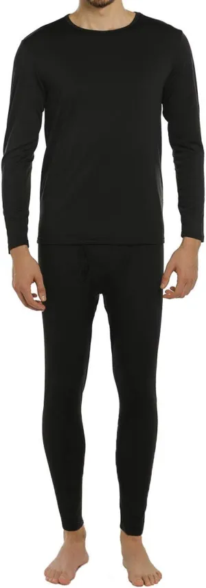 Thermal Underwear for Men Fleece Lined Long Johns Thermals Top and Bottom Set Base Layer for Cold Weather