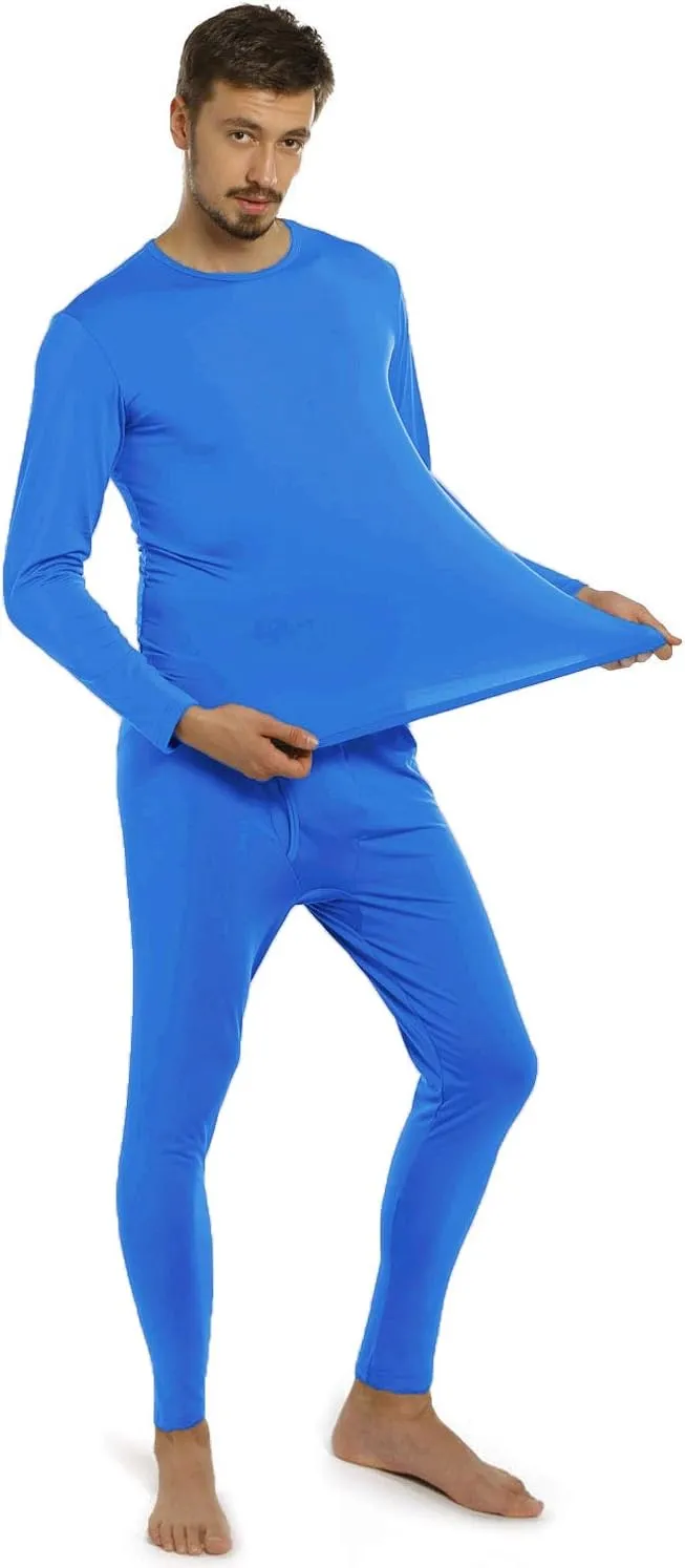 Thermal Underwear for Men Fleece Lined Long Johns Thermals Top and Bottom Set Base Layer for Cold Weather