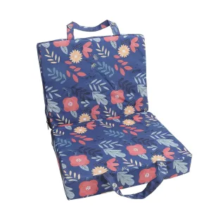 Thick Garden Kneeling Pad, Dual Sided Design Knee Pad Anti Slip Kneeler Pad Exquisite Print Knee Pad for Gardening, Yoga, Outdoor Activities (Blue)