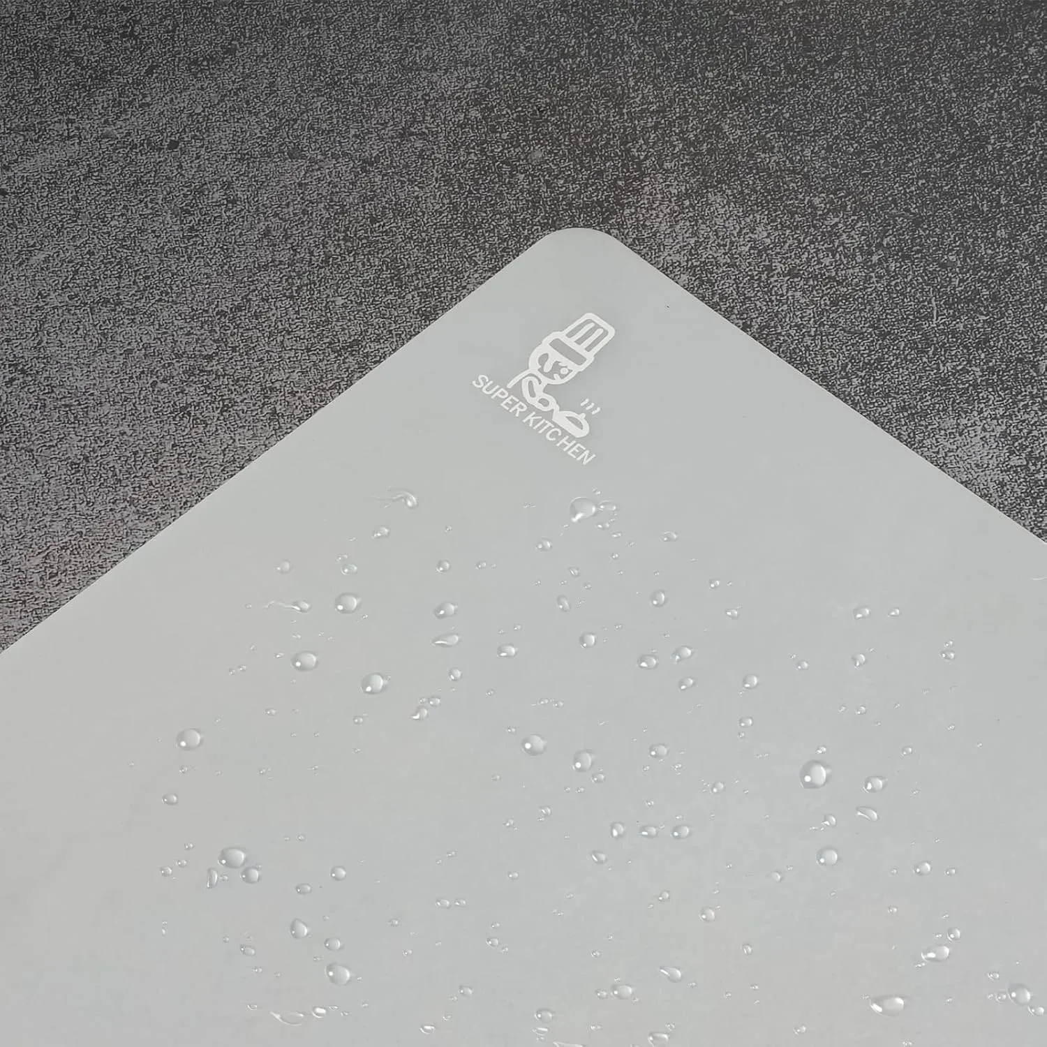 Thick Silicone Counter Mat Large Set of 2, Heat Resistant Pad for Kitchen Table/Countertop Protector/Non Stick Pastry Baking Placemats, Silicone Mat for Crafts Kids (20×28, Translucent)