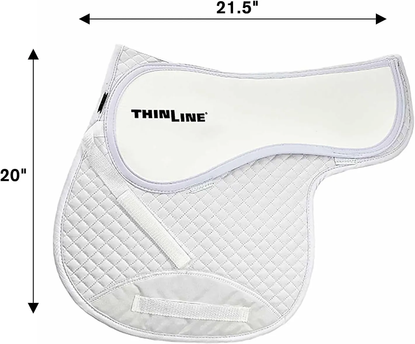 Thinline Cotton Quilted Jumper Durable Breathable Horse Riding Washable Shock-Absorbing no-Slip Thin Equine Saddle Pad - Equestrian Equipment and Accessories