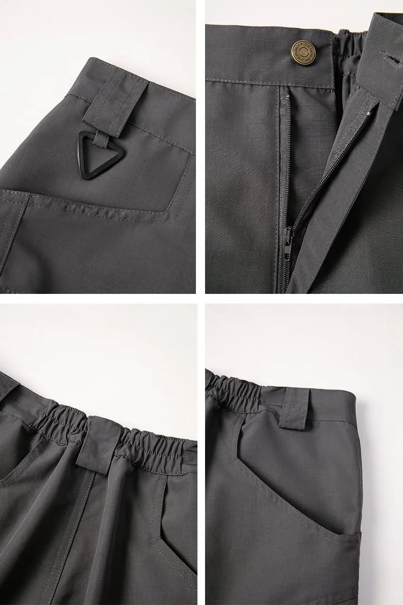 THWEI Mens Tactical Cargo Pants Water Resistant Hiking Outdoor Work Pants Multi Pockets with No Belt