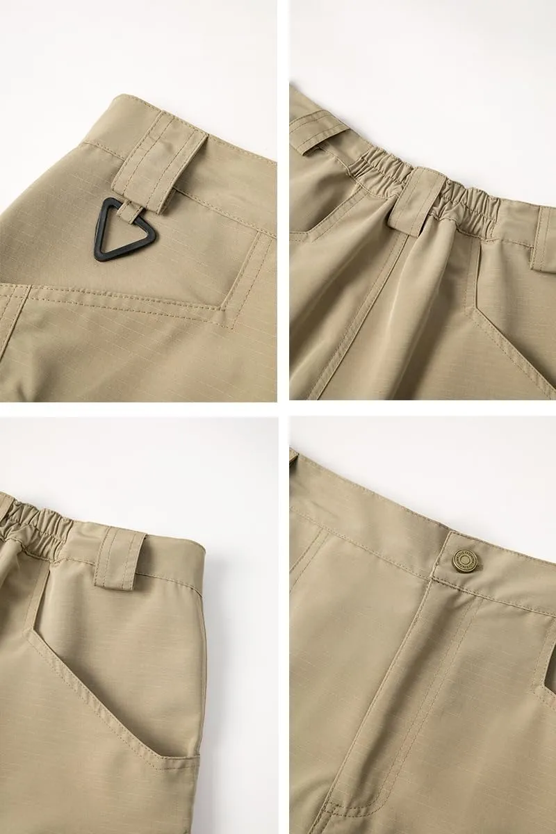 THWEI Mens Tactical Cargo Pants Water Resistant Hiking Outdoor Work Pants Multi Pockets with No Belt